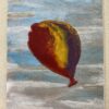 Purple Orange Red Swirl Balloon situated Towards the Clouds - Image 10